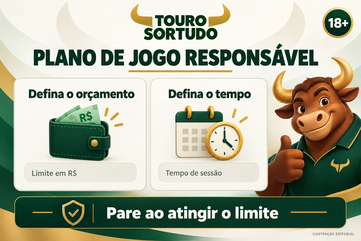 Plano editorial de orçamento e tempo para Touro Sortudo